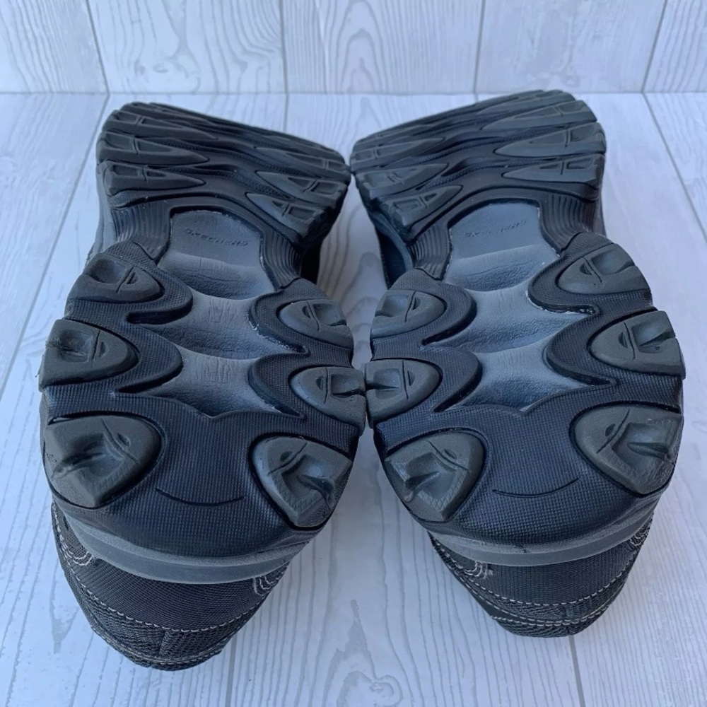 Skechers Men's After Burn 50125 Lace-Up Sneakers Shoes Black/Gray Size 12 - Picture 8 of 13